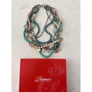 Gorgeous Long Premier Designs Convertible Chunky Color Necklace Fashion Jewelry